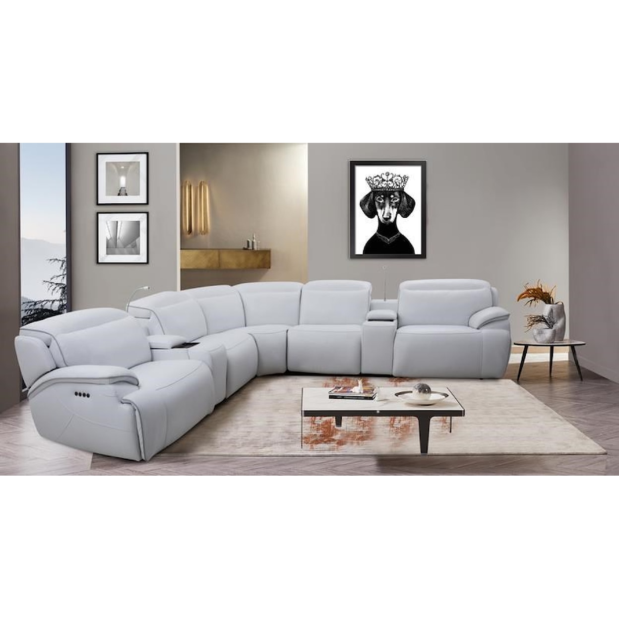 MW Home Cosmo Cosmo 7-Piece Sectional