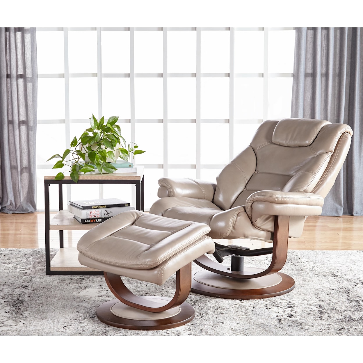 Cheers Issac - Oyster Issac Chair and Ottoman