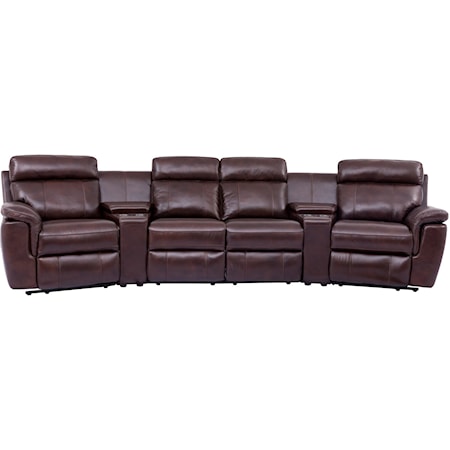 Power Reclining Theatre Sectional