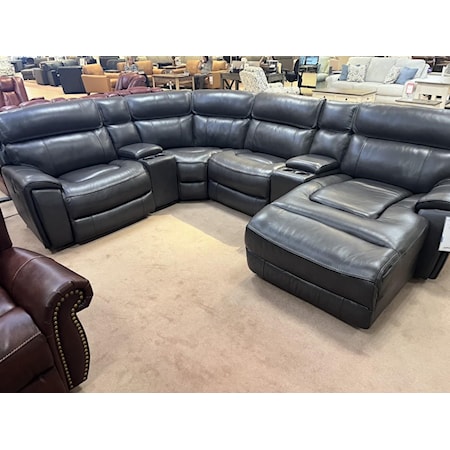 6PC Reclining Sectional