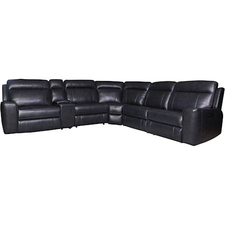 Six-Piece Power Sectional