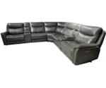 Leather In Motion Cheers Power Reclining Leather Sectional