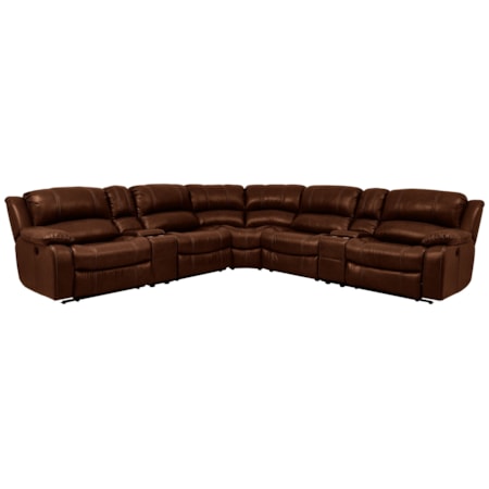 6-Piece Power Reclining Sectional