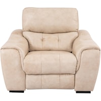 Casual Upholstered Chair with Tufting