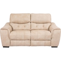Casual Loveseat with Tufting