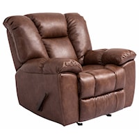 Glider Recliner with Pillow Arms