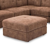 Square Ottoman with Tufted Top