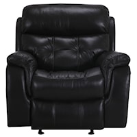 Casual Glider Recliner with Plush Pillow Padding