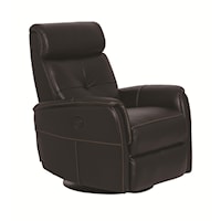 Contemporary Recliner with Swivel Base
