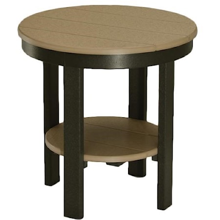 Round End Table (Dining Height)