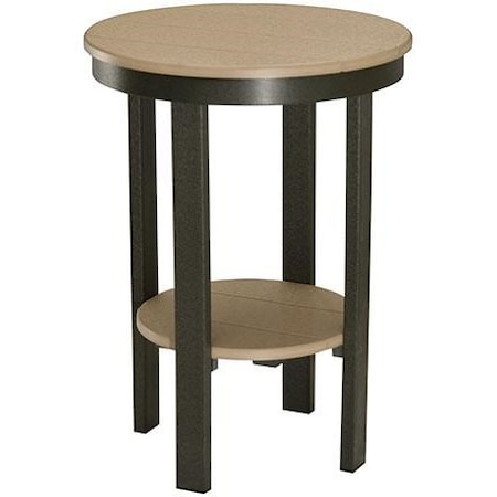 Round End Table (Bar Height)