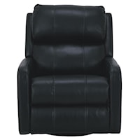 Transitional Glider Recliner with Contemporary Recliner Lines