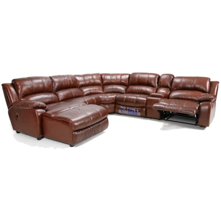 Reclining Sectional Sofa With Chaise
