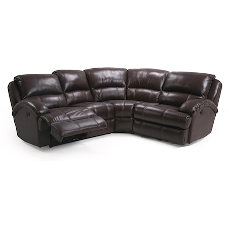 Casual Reclining Sectional Sofa