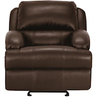 Casual Glider Recliner with Bustle Back