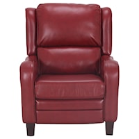 Contemporary Styled Push Back Recliner in High Leg Style
