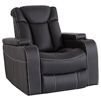 Power Recliner with Power Headrest and LED Lights