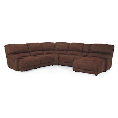 Casual Reclining Sectional Sofa