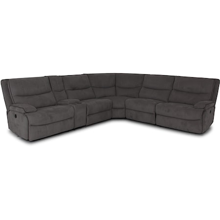 Casual Reclining Sectional Sofa