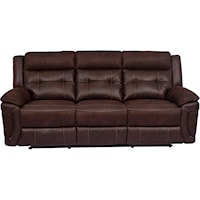 Casual Dual Recline Sofa with Pillow Arms