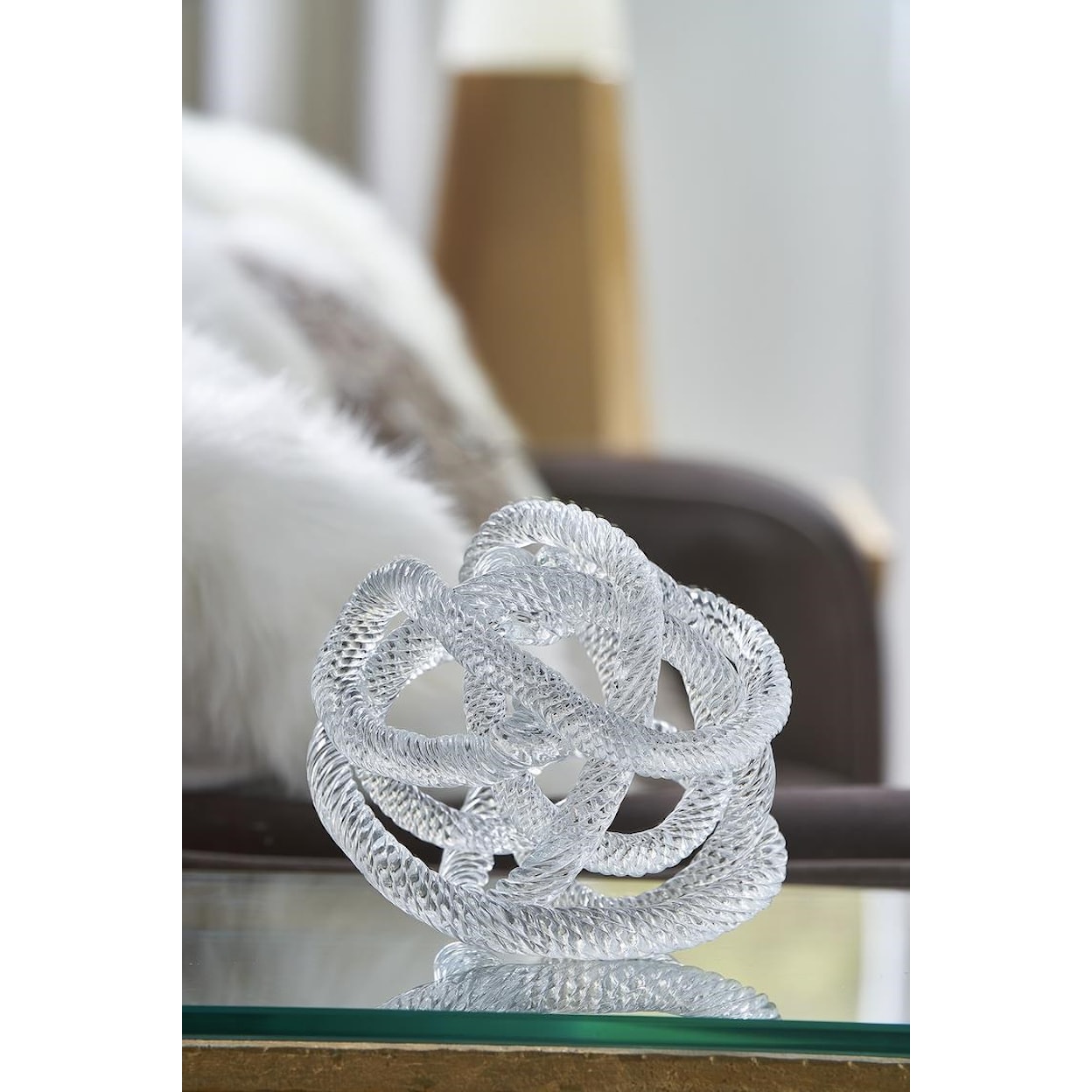 Chelsea House Decorative Accessories Glass Love Knot