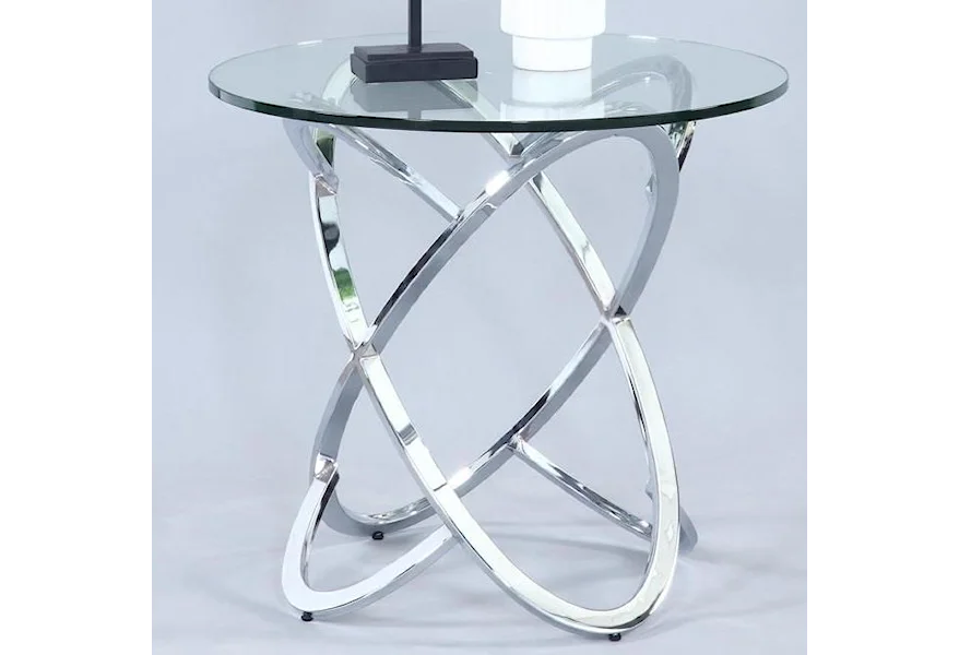 4036 Round Lamp Table by Chintaly Imports at Nassau Furniture and Mattress