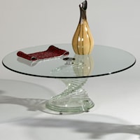 Glass Round Cocktail Table