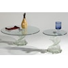 Chintaly Imports 7201  Glass Lamp Table