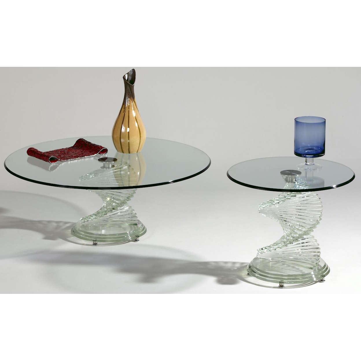 Chintaly Imports 7201  Glass Lamp Table