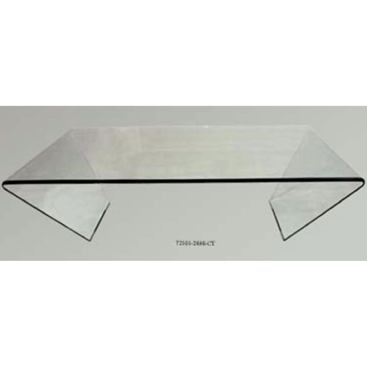 Chintaly Imports 72102 Glass Rectangular Cocktail Table