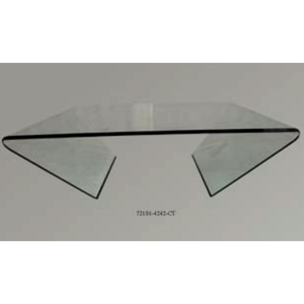 Chintaly Imports 72102 Glass Square Cocktail Table