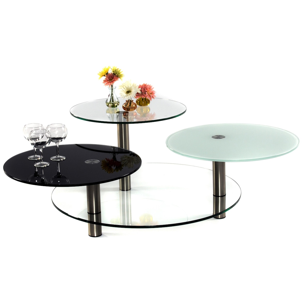 Chintaly Imports 7206 Glass Cocktail Table