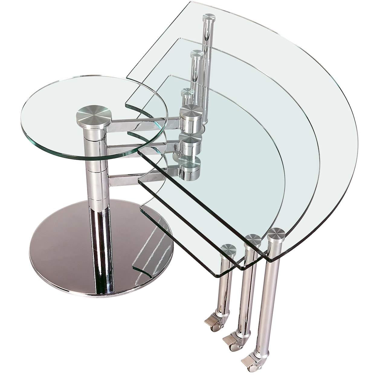 Chintaly Imports 8160 Three Level Motion Cocktail Table