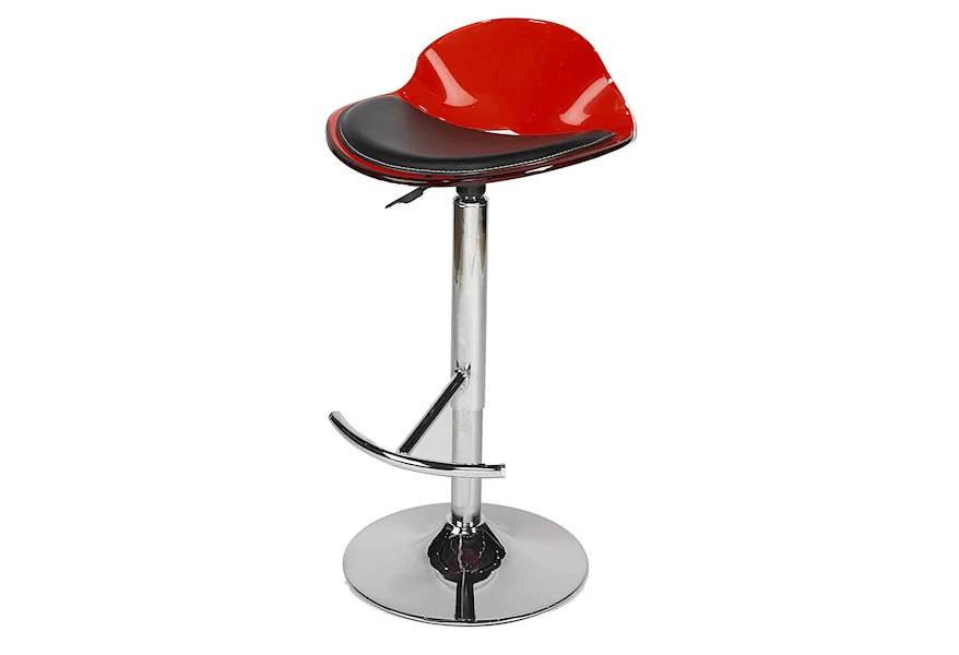 Acrylic Swivel Stool by Chintaly Imports at Corner Furniture