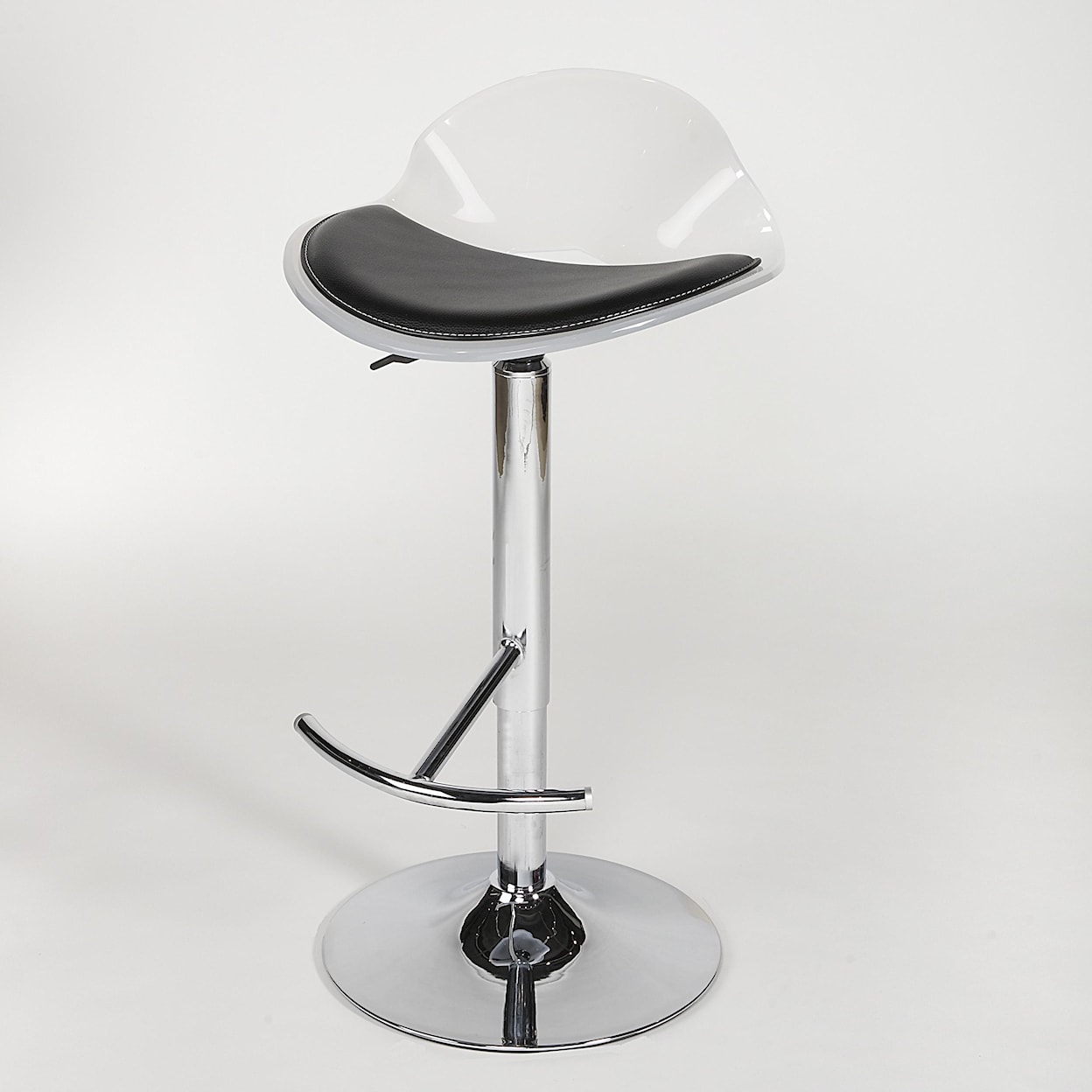 Chintaly Imports Acrylic Swivel Stool