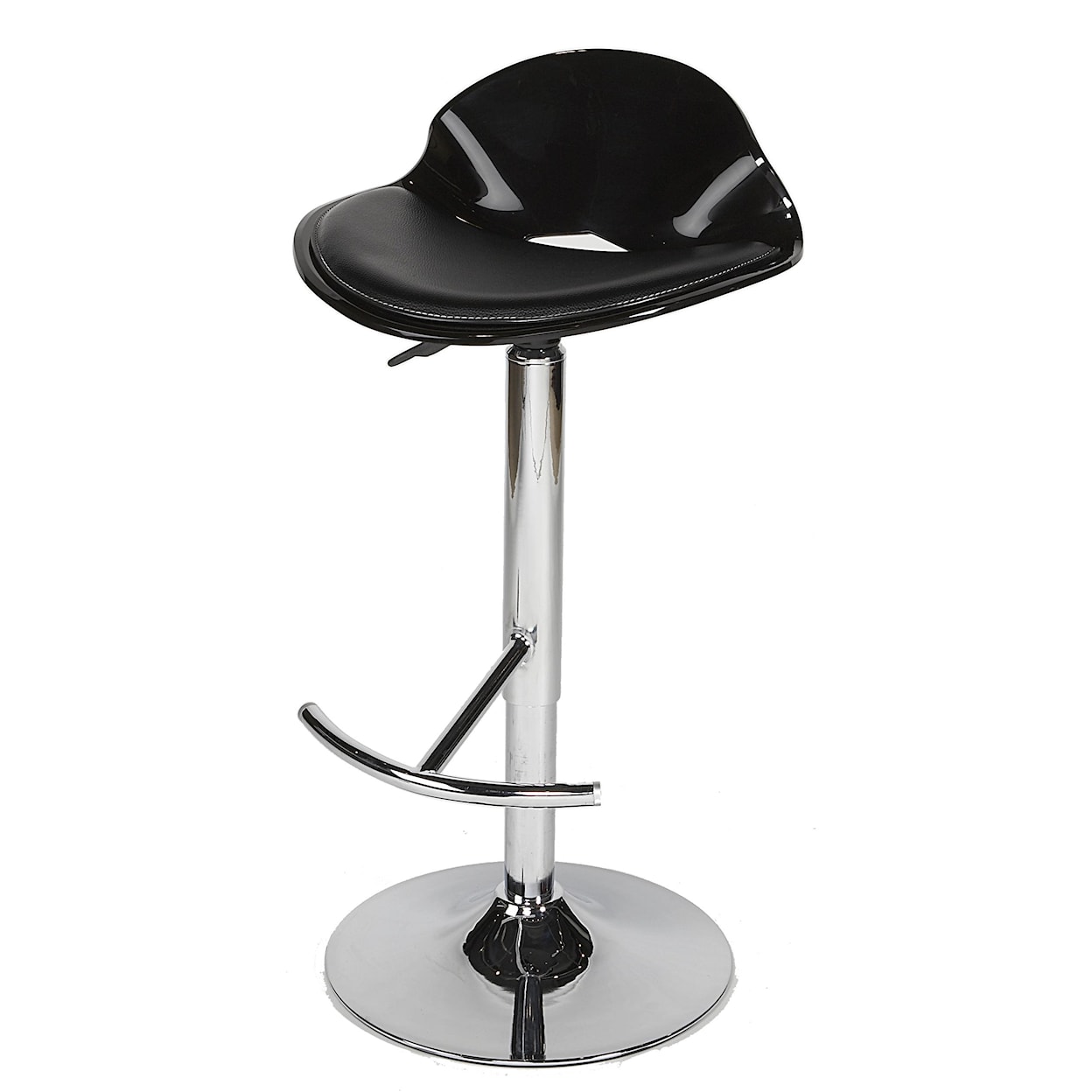 Chintaly Imports Acrylic Swivel Stool