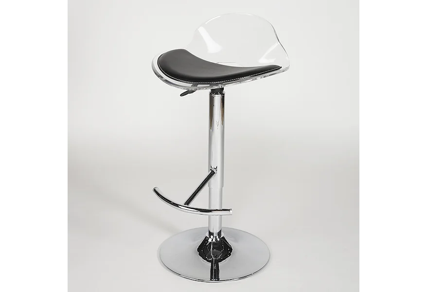 Acrylic Swivel Stool by Chintaly Imports at Corner Furniture