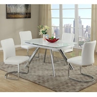 5 Piece Dining Set with Extension Table