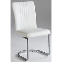 Cantilever Side Chair with Chrome Base