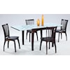 Chintaly Imports Chantel  Solid Oak Expandable Dining Table