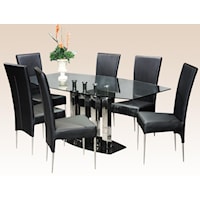 7 Piece Table and Chair Set