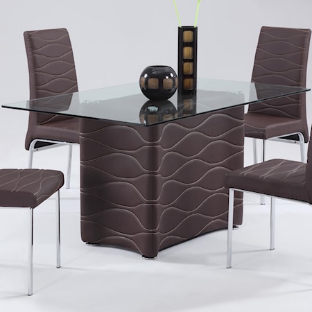 Table with Upholstered Base