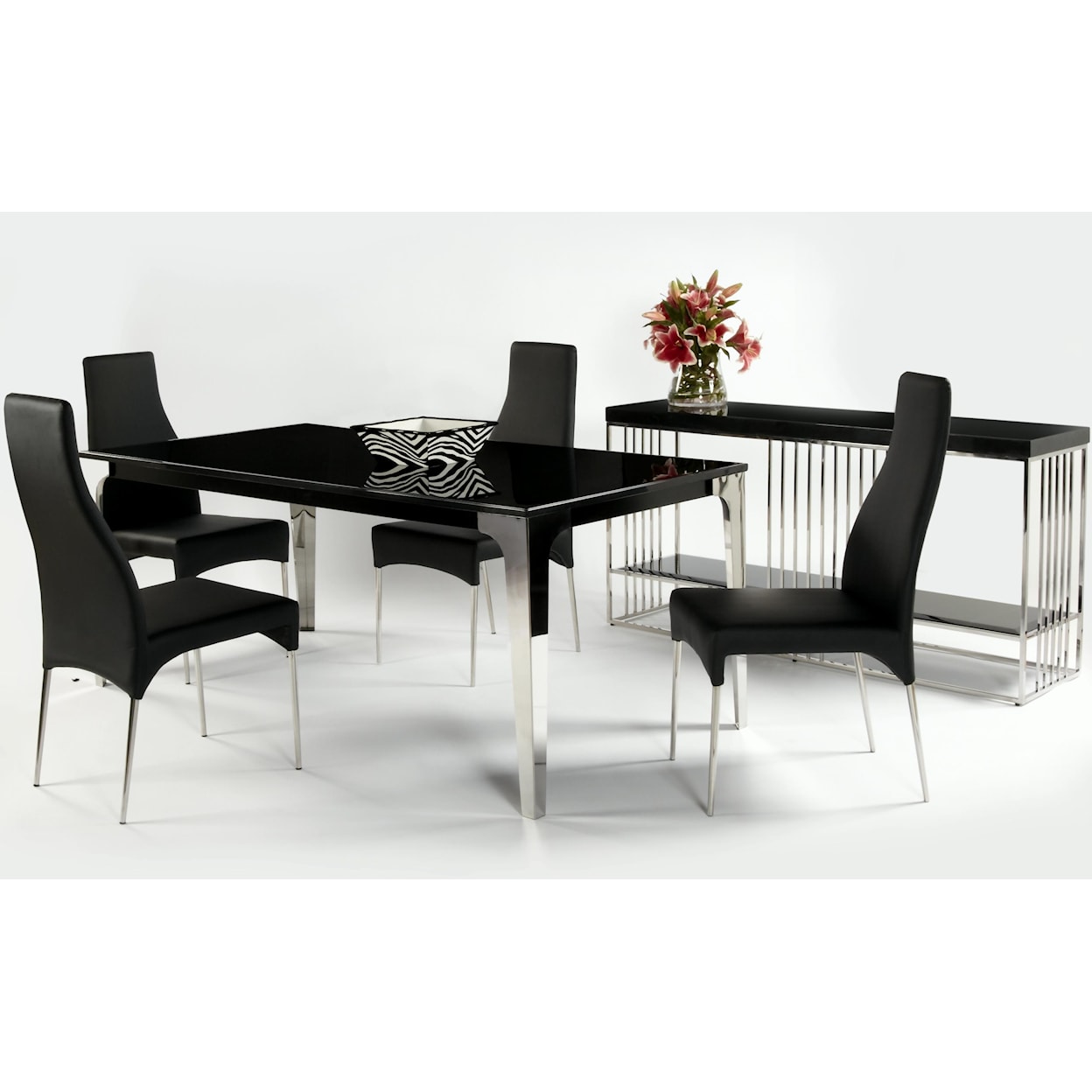Chintaly Imports Crystal Dining Table