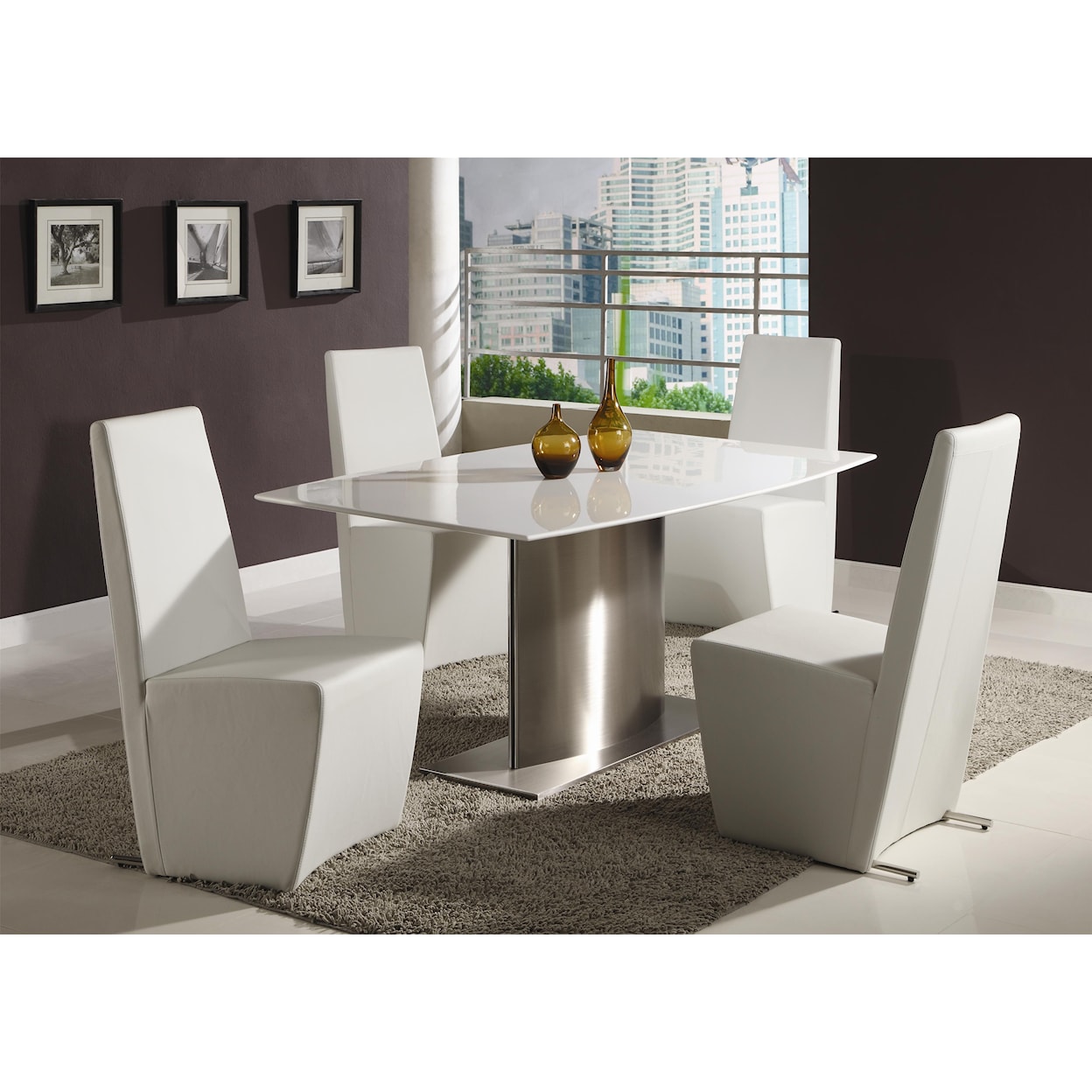 Chintaly Imports Cynthia 5 Piece Table and Chair Set