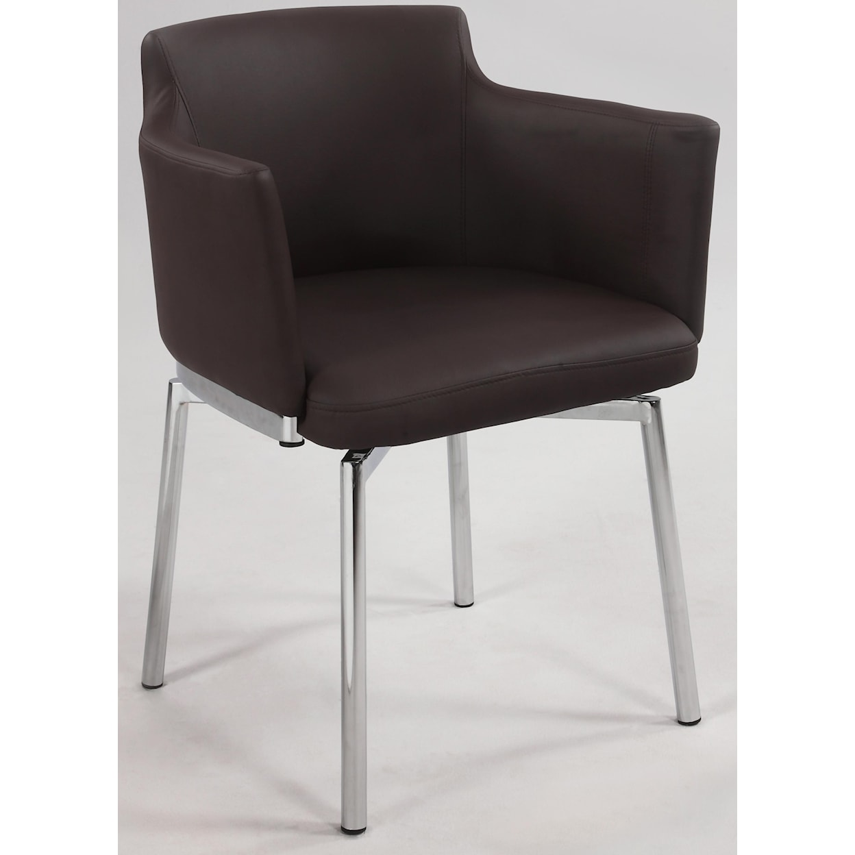 Chintaly Imports Dusty Club Style Swivel Arm Chair