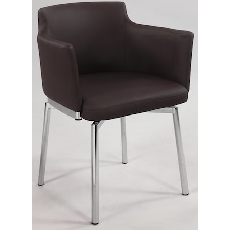 Club Style Swivel Arm Chair