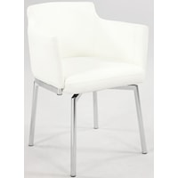 Club Style Swivel Arm Chair