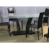 Chintaly Imports Flair Glass Top Table