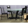 Chintaly Imports Flair Glass Top Table