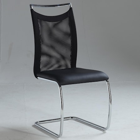 Meshed Back Cantilever Side Chair